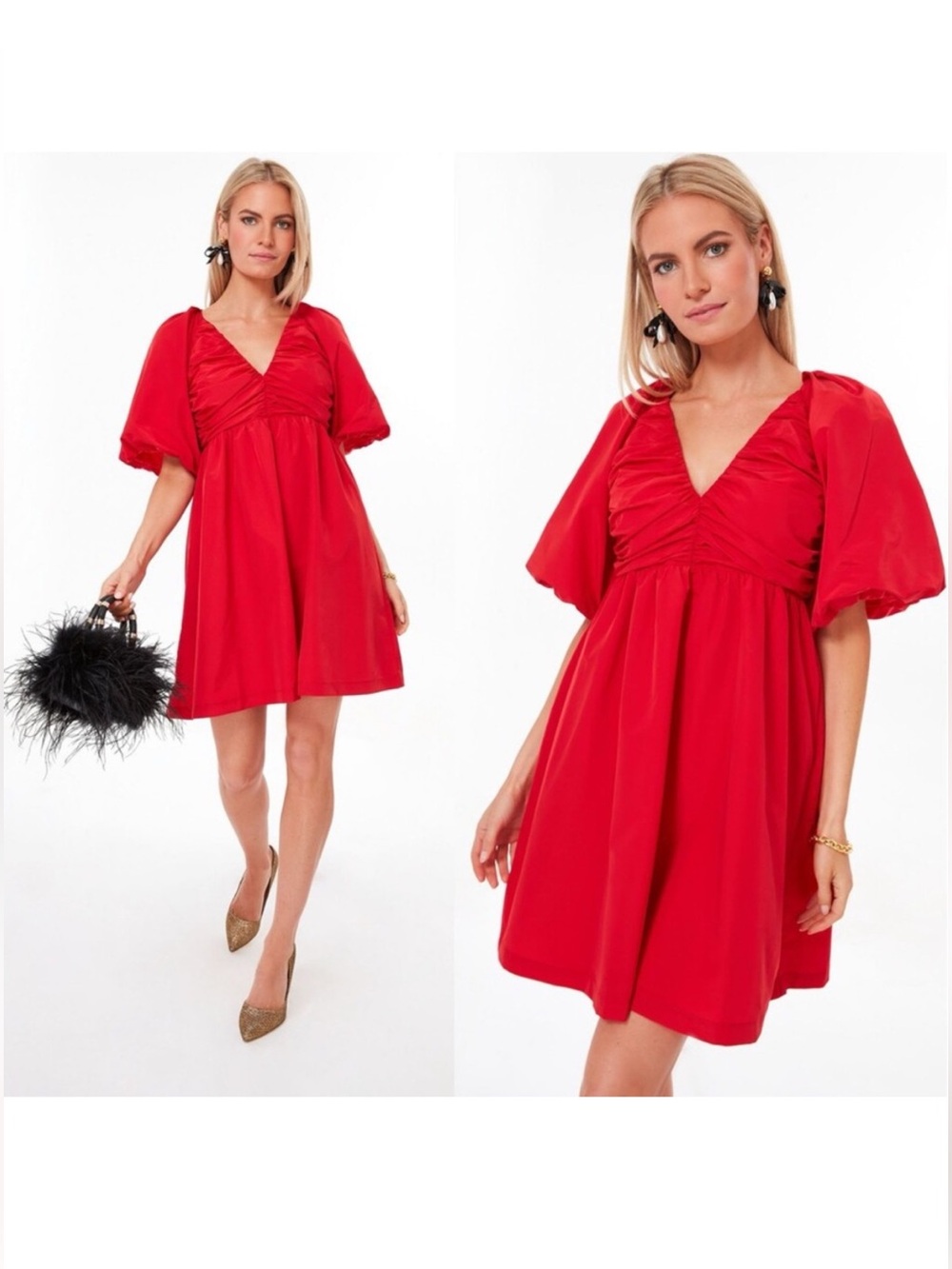 Tuckernuck Hyacinth House Red Courtney Mini Dress Size XS